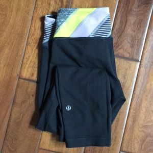 Lululemon cropped leggings. Very slight pilling.